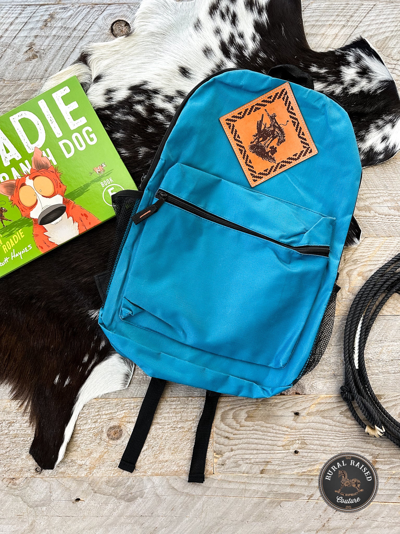 Leather Patch Backpack – Rural Raised Couture
