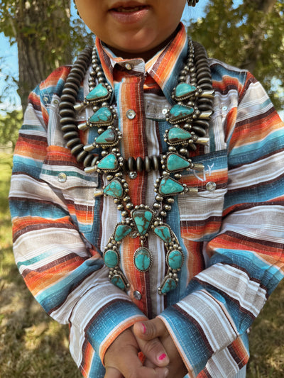 The Taos Sunset Pearl Snap Shirt