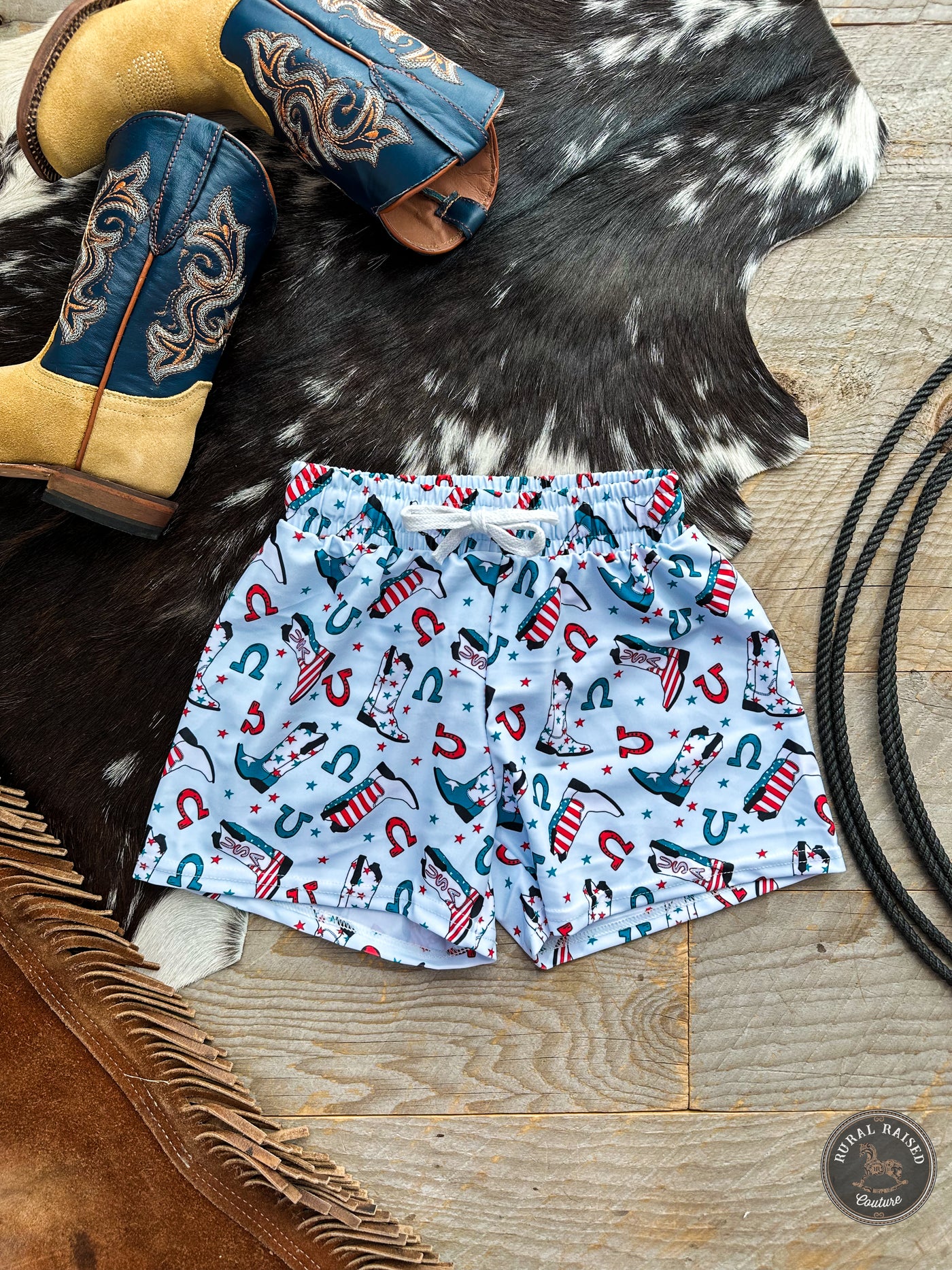 Boots & Stars Boys Swim Trunks