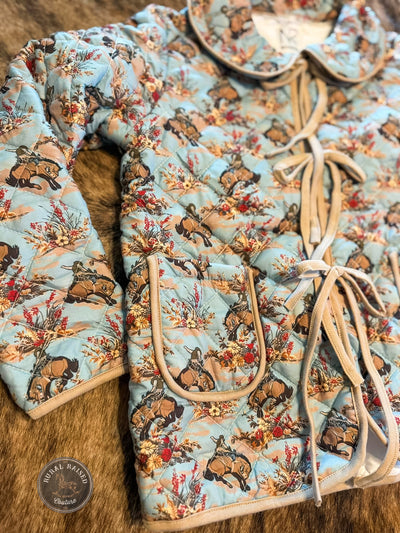 Broncy Skies Quilted Tie Jacket
