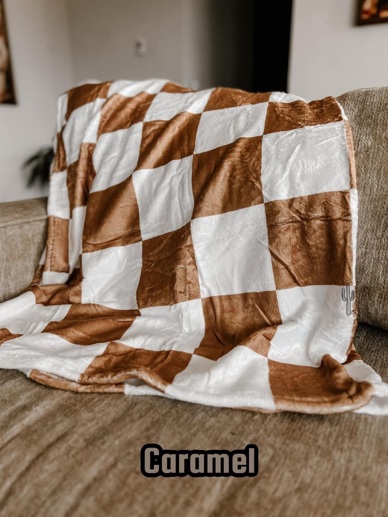 Checkered Plush Blanket