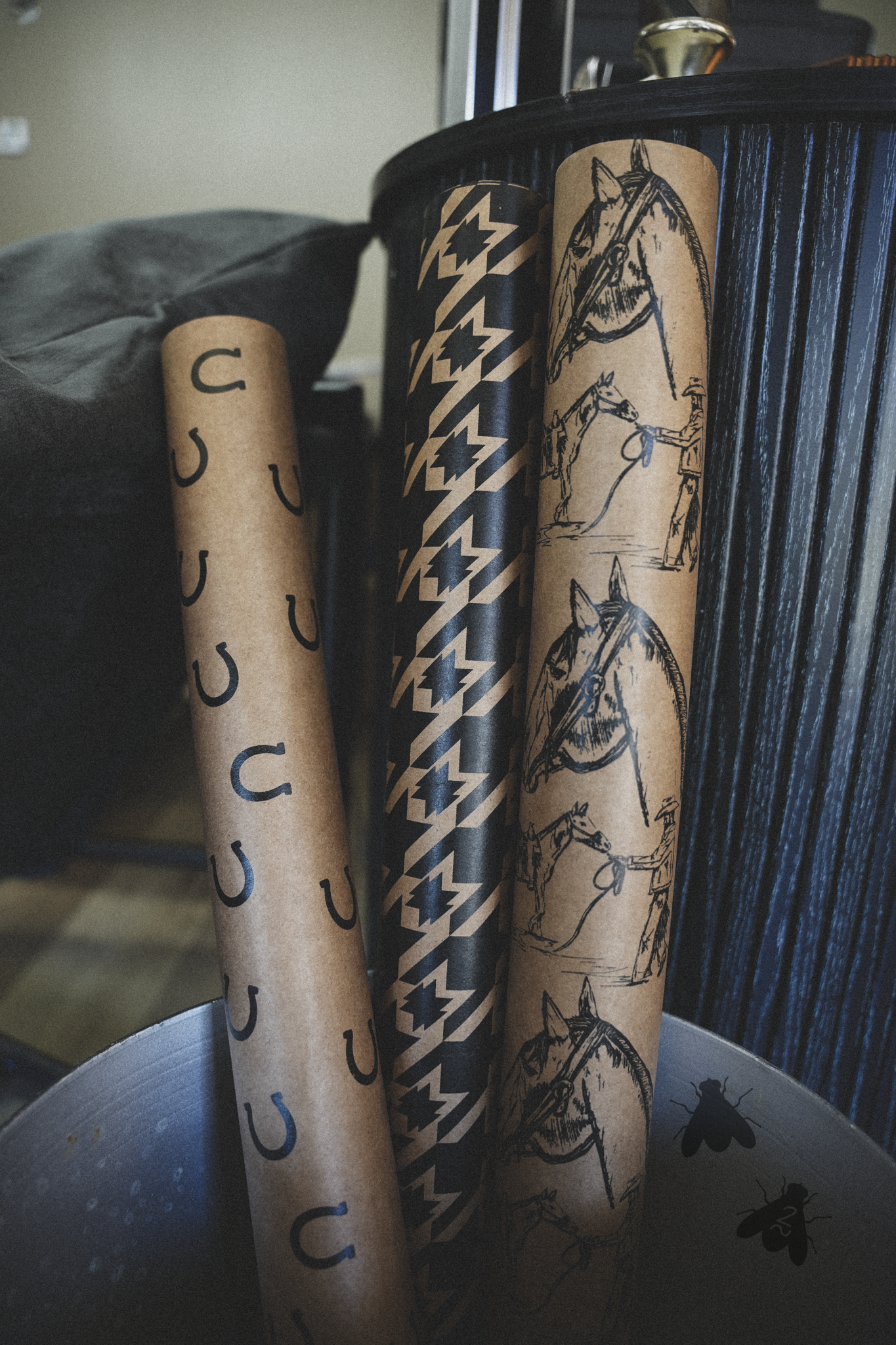 Western Doodle Wrapping Paper