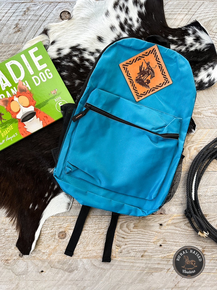Leather Patch Backpack – Rural Raised Couture