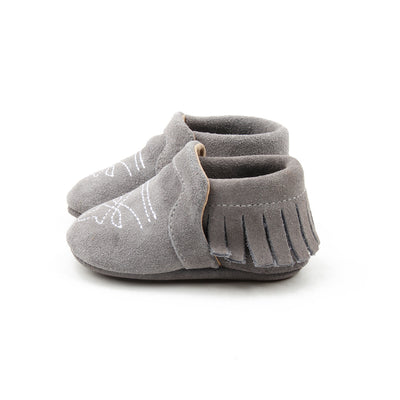 Bar 11 Couture Gray Suede Boot Mocc - Rural Raised Couture