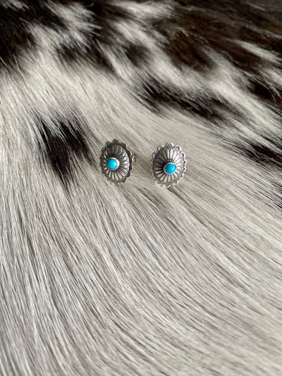 The Iona Concho Stud Earrings